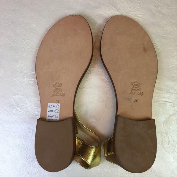 CorNETTI T-Strap Sandal Gold Size EU 37 - Picture 8 of 16